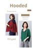 Women's Casual Hooded Sweatshirt - Early Autumn Cardigan for Moms, Petite & Plus Size, Loose Spring Jacket Top