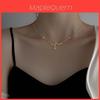 New Korean Style Summer Heartbeat Necklace Unique Personality Trendy Ins Popular Electrocardiogram Clavicle Chain Necklace