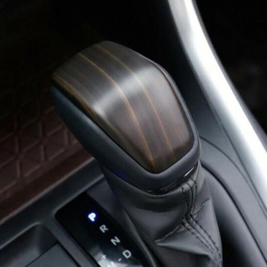 For Toyota RAV4 - Peach Wood Grain Car Inner Gear Shift Knob Cover Trim
