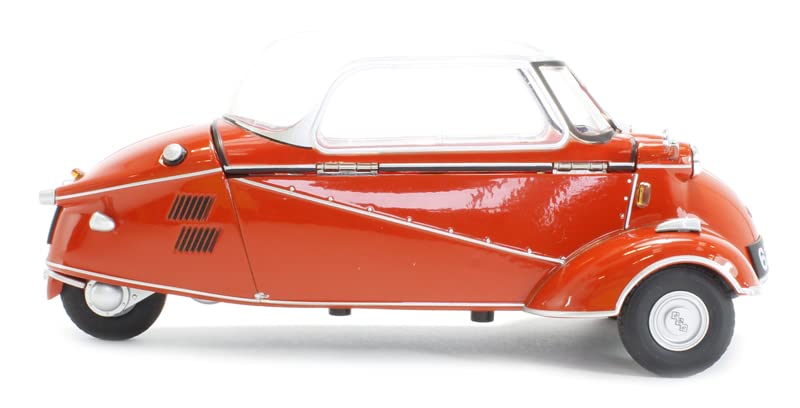 OXFORD Messerschmitt KR200 Bubble Car Scale Model Car 18MBC001 1/18 (Red)