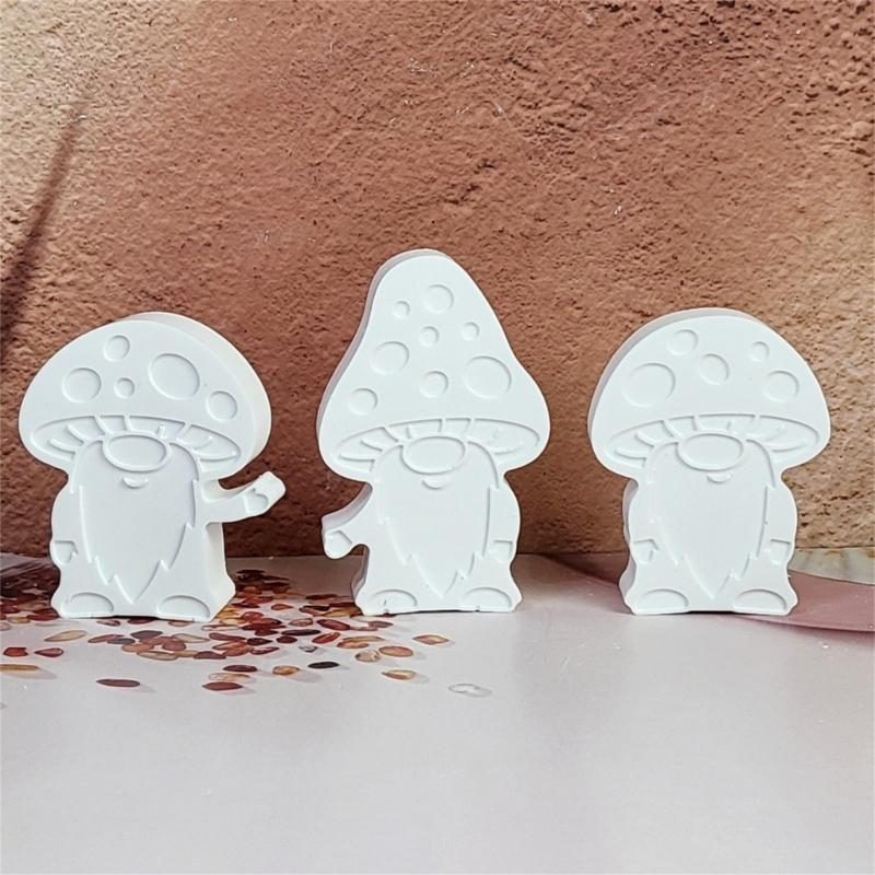 Reusable Mushroom Silicone Craft Molds Durable Candle Casting Creative Decoration For DIY Projects And Home Art