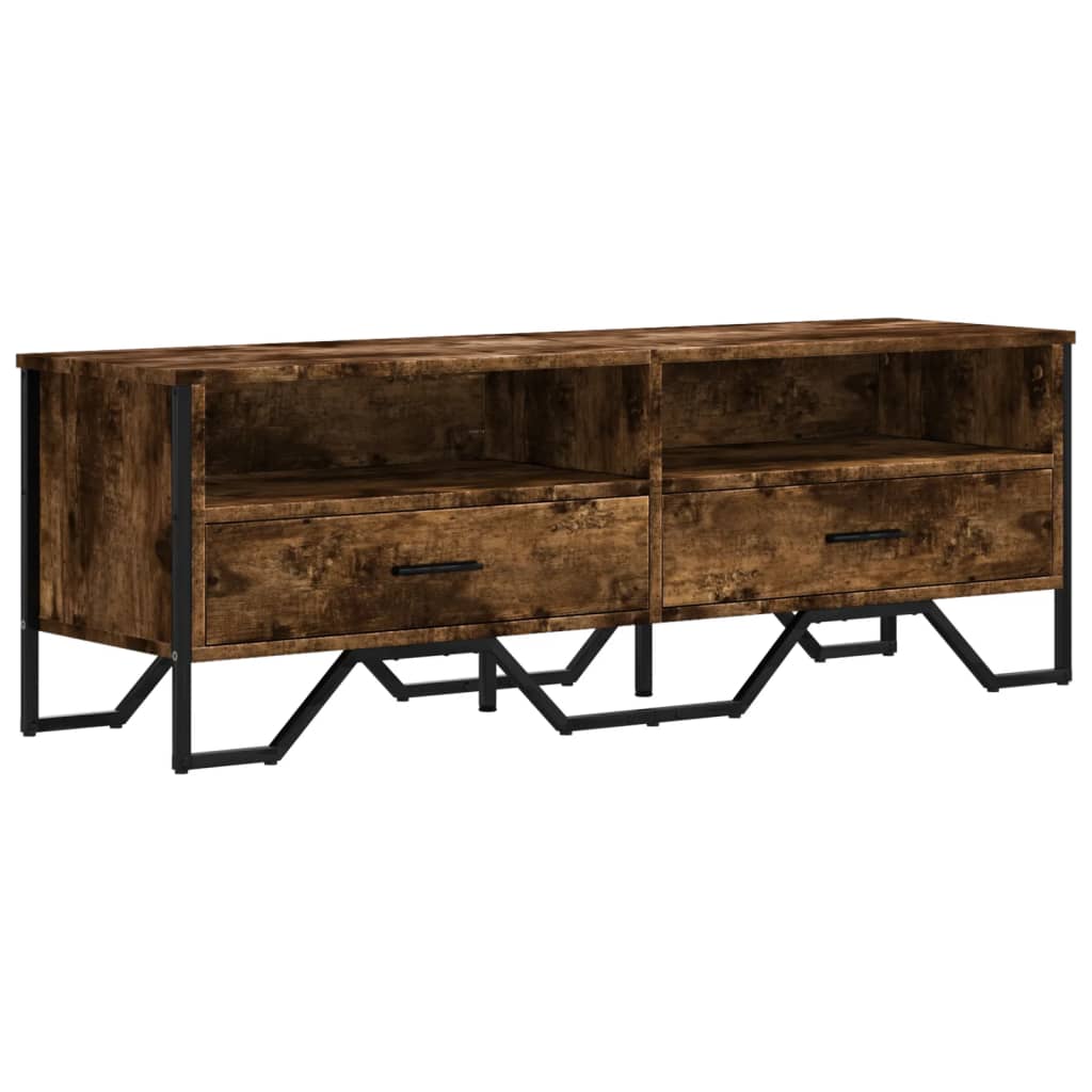 Vidaxl Szafka Pod Tv, Przydymiony Dąb, 122X34X41 Cm