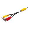 3.5mm Male to 3RCA Female Stereo Splitter Cable 3.5mm Male to 3RCA Female Sound Composite Adapter for Laptop Phone