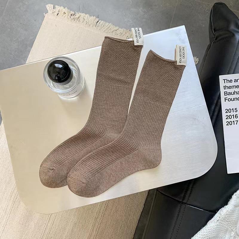 

Женские весенние носки-гольфы с логотипом из ткани Love 1 pair