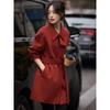 Women's Mid-Length Double-Faced Wool Coat