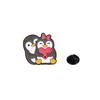 4PCS Cartoon Animal Heart Lovers Enamel Pin Creative Penguin Cat Rabbit Fox Metal Brooch Badge Backpack Clothing Hat Accessories