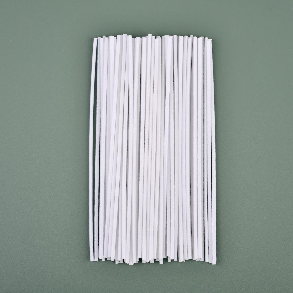 50pcs/Lot Smokeless Candle Wicks 8-20cm Pre-Waxed Cotton Core Wicks DIY Soy Wax Core Woven Kerosene Lamp Candles Making Supplies