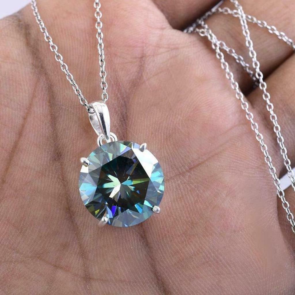 Natural Color Changing Alexandrite Gemstone Solitaire Pendant in 925 Sterling Silver With Chain #Birthday Gift Anniversary Gift
