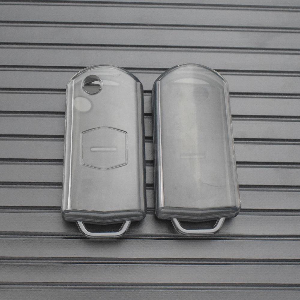 

Auto Shell Fob Car Key Case Holder Cover For Mazda 2 3 5 6 M6 Mx5 Cx5 Cx7 Cx9 Rx8 Keyless Protector Transparent Tpu
