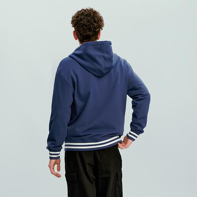 Champion Vintage College Style Zip-Up Hooded Sweatshirt