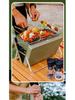 Portable Folding Outdoor Barbecue Grill & Utensils Set