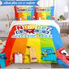 Number-Blocks Abenteuer 3er K-Pop Musikgruppe Bettwäsche-Set, Ideal für Schlafzimmer, Wohnheim, Inklusive Bettbezug und 2 Kissenbezügen, Fan-Geschenke