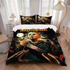 3Pcs Halloween Horror Movie Poster Bedding Set Soft Fabric Duvet Cover Pillowcases Christmas Xmas Halloween Gift 1 Duvet Cover 2 Pillowcase L1519