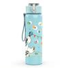 1PC Snowman Bird Winter Cute Print 750ml Color Plastic Sports Water Bottle Leakproof Flip Straw Lid Suitable for Sports Office Home Use