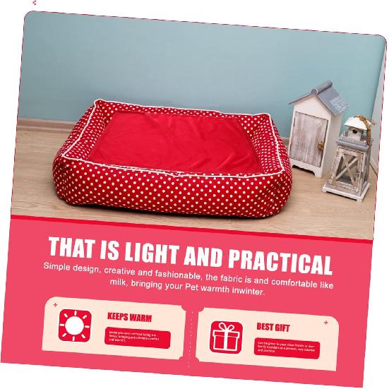 Psí deky pro malé, střední a velké psy, měkká plyšová, pratelná, oboustranná deka pro mazlíčky, ochranný potah na nábytek a pohovku (Červené)