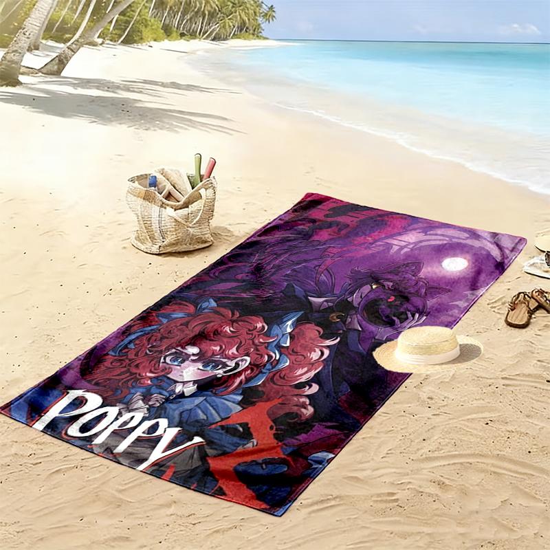 poppy playtime Print Beach Towel, Large Soft Quick Dry Towel for Beach Camping Swimming
