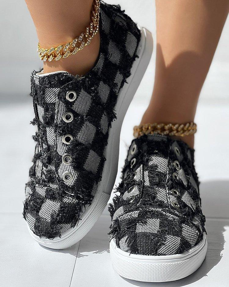 

Летне-осенние новые парусиновые туфли с бахромой женские повседневные балетки одинарные туфли на одной педали 43 чёрный