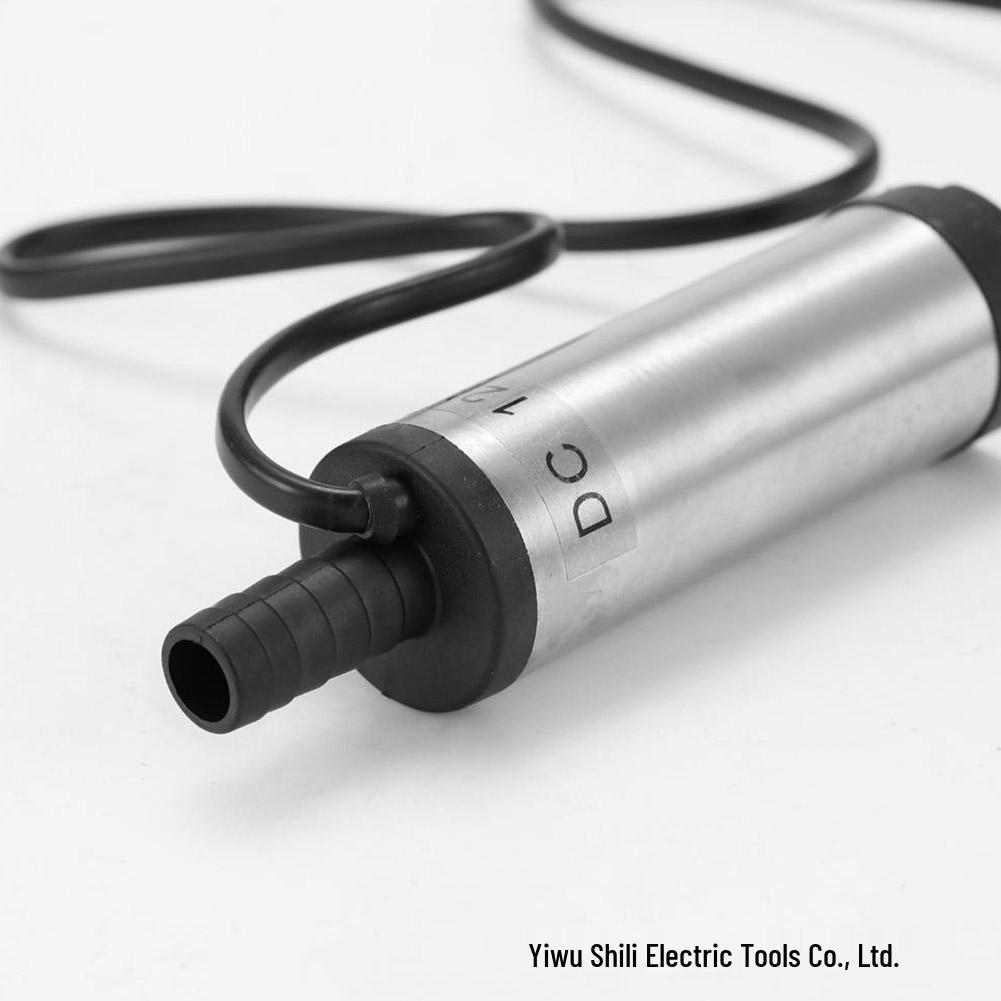 Dual Voltage Electric Oil and Water Submersible Pump - 12V/24V Diesel Transfer Pump