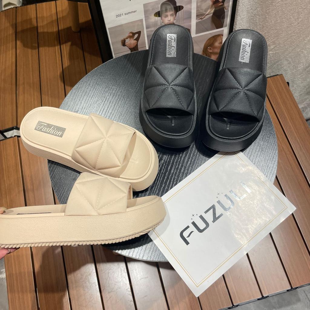 Slippers Women's Summer Wear Fashion Thick Bottom Home Non-slip Bathroom Bath Couple Beach Cool Slippers
