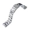 Used 20mm Metal Watch Band Stainless Oyster Bracelet Submariner Clasp for Seiko Alpinist SBDC087 etc.