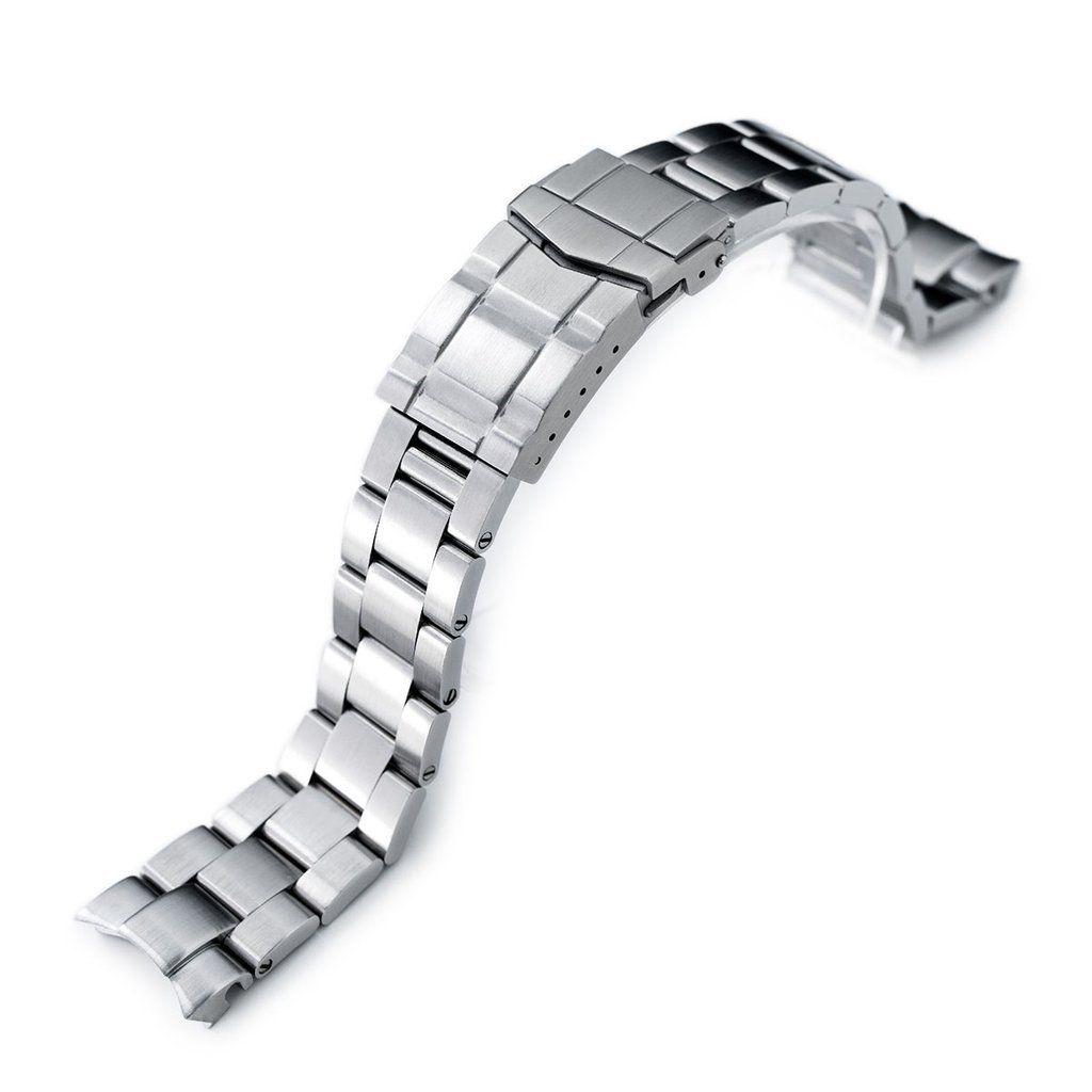 Used 20mm Metal Watch Band Stainless Oyster Bracelet Submariner Clasp for Seiko Alpinist SBDC087 etc.