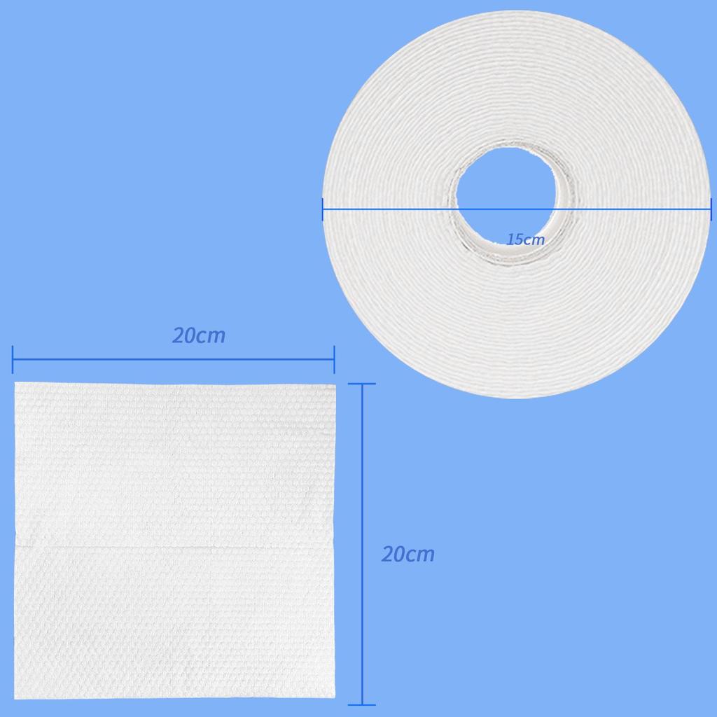 Large Disposable Cotton Face Wash Towels - Thickened, Lint-Free, Soft & Absorbent for Home Use