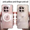 Odporne na wstrząsy akrylowe etui Magsafe do OnePlus Ace 5 Pro 3V 3 Pro matowe przezroczyste etui do ładowania bezprzewodowego do OnePlus 13R 12R Shell bez żółknięcia
