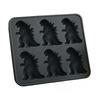 Ice Cube Mold Food Grade Silicone Ice Tray 6 Cavity Dinosaur Shaped Ice Maker Easy Fill Release Party Cocktail Accessory