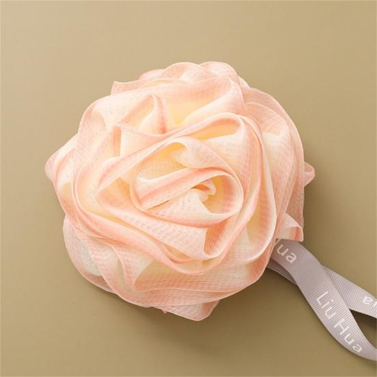 Bath Ball Ultra Soft Fast Foaming Fine Mesh Rose Shower Loofah Exfoliating Pouf Ball Bathroom Accessories