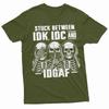 Mens Funny Tshirt Skeleton Shirt Humorous Gift Idk Idc and Idgaf Shirt Woman Man Summer Cotton Streetwear Graphic T Shirts