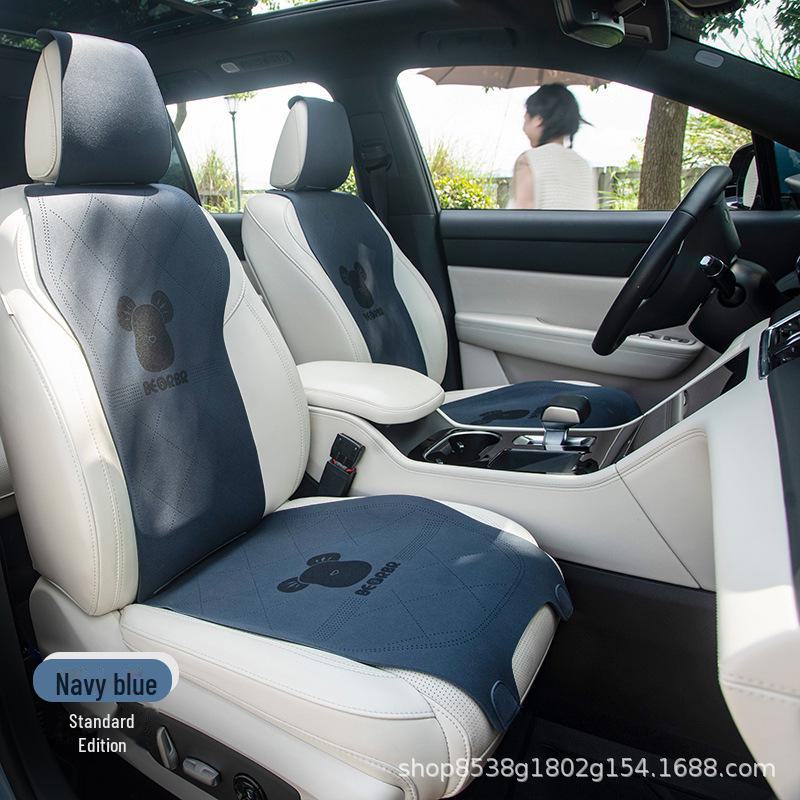 

Подушка для сиденья Ideal L7 Cartoon Breathable Suede, универсальная, подходит для всех сезонов, полуокружающая, пятиместная, цельная Custom Fit