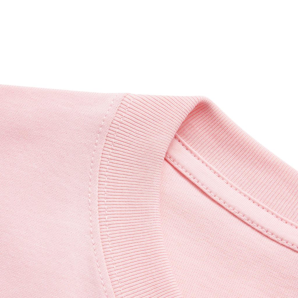 Li Ning X Disney Kollaborationsserie Vielseitiges Atmungsaktives Lockeres Weiches Bequemes Kurzarm-T-Shirt Damen Oberteile Neu-Korallenrosa AHSUA82-6