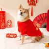 Chinese New Year Wool Grain Dog New Year's Greeting Two-legged Clothes Corgi Shiba Inu Cute New Year's Fortune Festive Fleece Pet Clothes