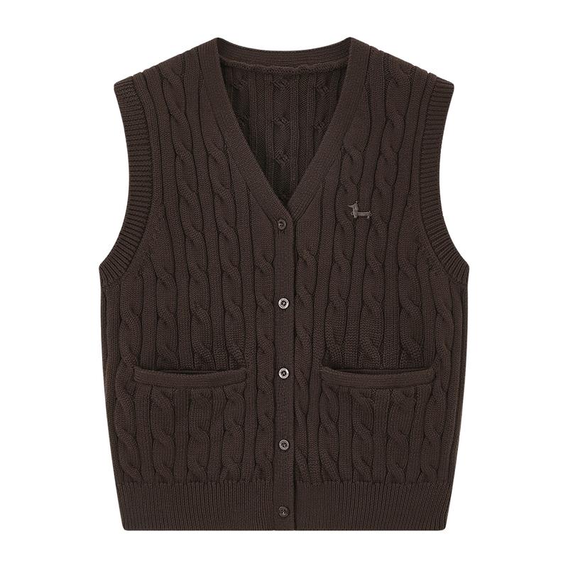 ELLE KIDS Girls V-Neck Cable Knit Vest 165