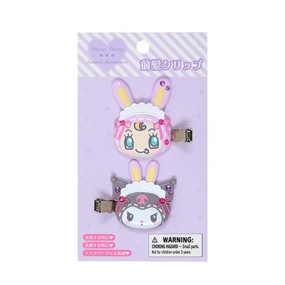Mezzo Piano Bangs Clip, Kuromi Design, Set of Right-facing and Left-facing Clips, Suitable for Ages 3 and Up, Item Number 328995