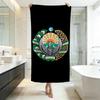 Flag U-Uzbekistan Towel Five-Star Hotel Quality Eco-Friendly Ultra Soft Thick Towels & Beach Towels