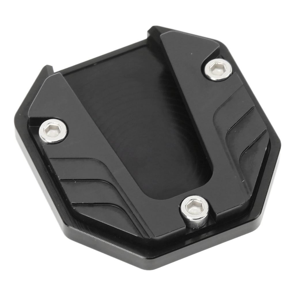 Motorcycle Side Stand Plate Pad High Strength Kickstand Pad Plate Support Accessory Black