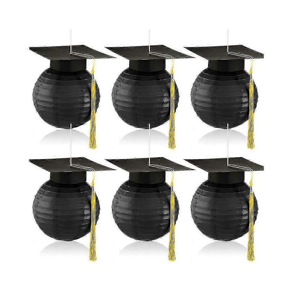 Graduation Cap Hanging Paper Lanterns Grad Cap Paper Lanterns Graduation Lanterns With Black Grad H