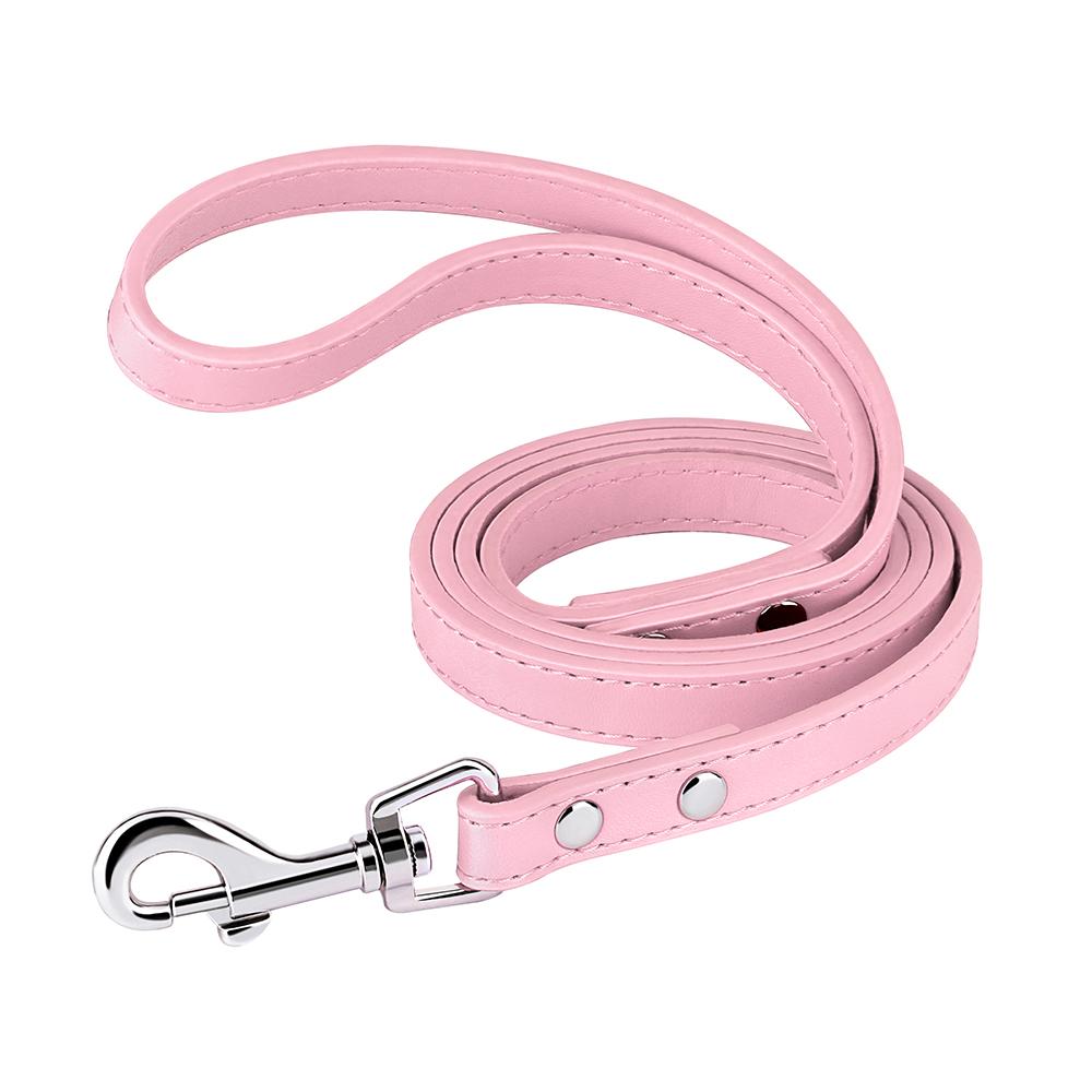 120cm PU Leder Hundeleine Weiche 4ft Leder Hundeleine Haustier Spaziergang Training Leinen Langlebig für Kleine Mittelgroße Hunde Pitbull Chihuahua