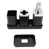 Bathroom Accessories Set Bath Ensemble Set with Toothbrush Holder Cup Lotion Bottles Soap Dish Tray