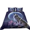Animal Printing Kit 3D Digital Printing Quilt Cover, Bedding Three-Piece Set