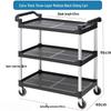 Plastic Serving & Utility Cart