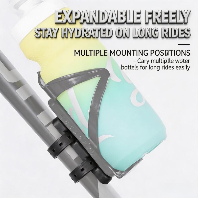 No Drill Bike Bottle Cage Universal Bicycle Water Bottle Holder Handlebar Mount for MTB Mountain Road Bike Cycling Accessories 6