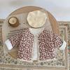 2025 Winter Baby Girl Floral Lace Cotton-Padded Jacket