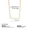 Elegant Gradient Freshwater Pearl Necklace: Fashionable 18K Gold-Plated Titanium Clavicle Chain, Long-Lasting and Versatile Design.