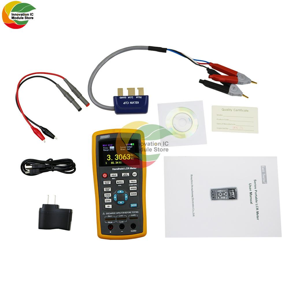 ET430 ET431 ET432 ET433 Multifunction Handheld LCR Digital Bridge Meter High Precision Capacitance Inductance Resistance Meter