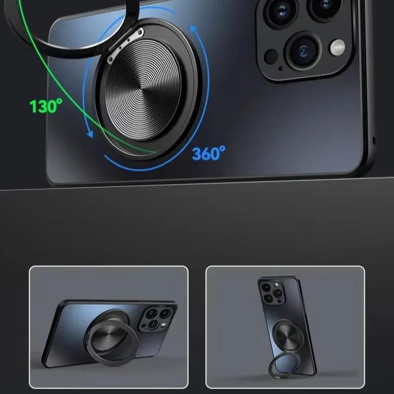 For Xiaomi 15 Ultra AG Frosted Magnetic Stand Holder Phone Case For Xiaomi 15 Pro 14T 14 Ultra Shockproof Hard Back Cover Bumper