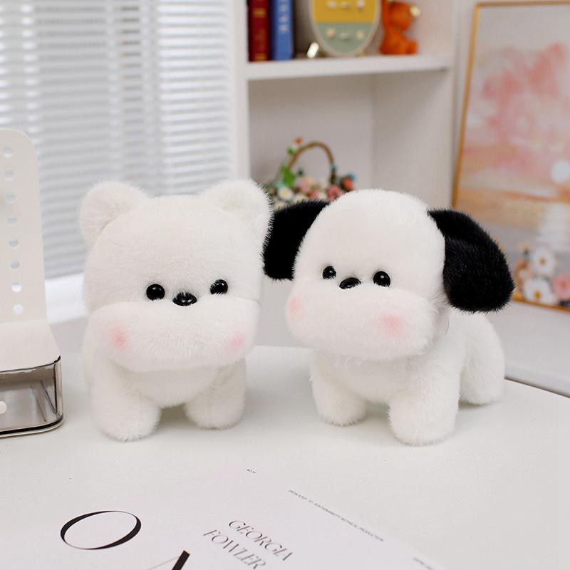 20cm/7.87in Pet Dog Plush Toy Schnauzer Corgi Bichon Plush Toys Soft Stuffed Animal Doll Soft Pillow Kid Pet Lover Birthday Gift