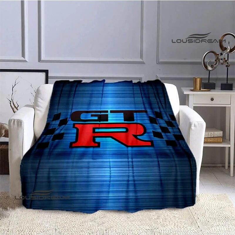 GTR Racing Retro Printed Blankets Warm Blanket Soft and Comfortable Home Travel Bed Blanket Picnic Blanket Birthday Gift