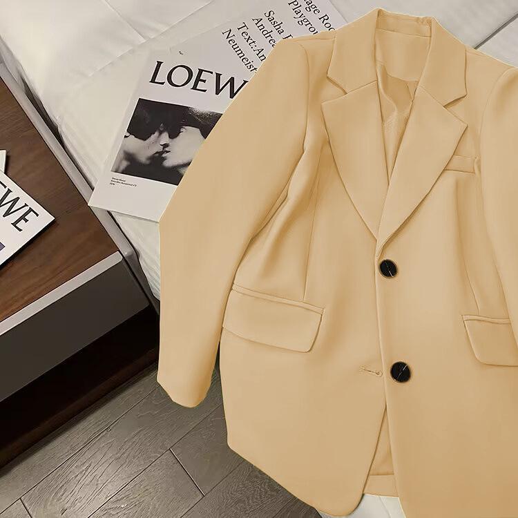 Dámské 2025 Jarní Módní Volné Ležérní Sako – Malá Velikost, Dlouhý Rukáv, Všestranný Design
